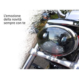 Faro a LED rotondo da 5.75 pollici 40W per moto Harley Davidson-auto e moto/luci e lampadine - Product Image 4