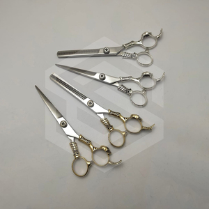 Ciseaux de rasoir de barbier japonais professionnels en acier inoxydable avec nouvel outil de coiffure élégant à poignée de dragon avec pointe de lame tranchante - Product Image 3