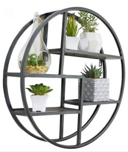 Estante montado en la pared de doble nivel de Metal de alta calidad para organización de almacenamiento en el hogar excelente para almacenamiento de macetas - Product Image 4