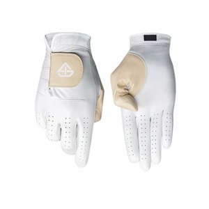 Gants de golf en cuir Cabretta de haute qualité, dernière mode, bleus, avec logo personnalisé, confortables, antidérapants, pour hommes. - Product Image 2