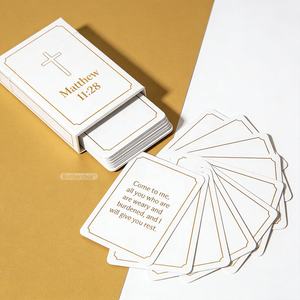 Juego de Cartas de Afirmación de Fe Personalizadas con Cristo, Cartas Impresas Personalizadas con Versículos Bíblicos Inspiradores con la Palabra de Dios - Product Image 2