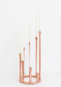 Elegante portavelas para centro de mesa decorativo para el hogar y elegante iluminación de acento en la sala de estar o el comedor - Product Image 6