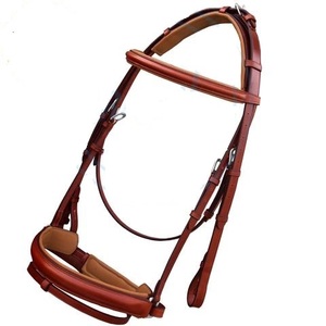Vente en gros directe d'usine de brides d'équitation de qualité supérieure en cuir Headstall équestre et rênes au meilleur prix - Product Image 1