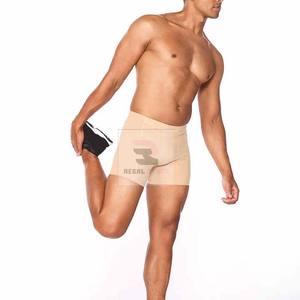 กางเกงขาสั้นเอวสูงของผู้ชายสำหรับเล่นโยคะฟิตเนสยิมระบายอากาศได้ดีพร้อมกระดุมตกแต่ง2025 - Product Image 4