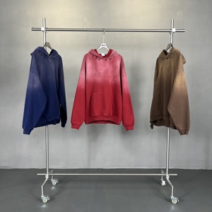 Sudadera Sudaderas con capucha logotipo personalizado Peso pesado Vintage lavado con capucha Hombres Lavado ácido Sudadera con capucha Tallas grandes Hombres - Product Image 1