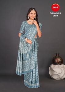 Dola Silk Saree สำหรับผู้หญิงเครื่องแต่งกายแบบชนเผ่าที่สง่างามพร้อมดีไซน์เสื้อชิ้นที่สมบูรณ์แบบสำหรับทุกโอกาส - Product Image 4