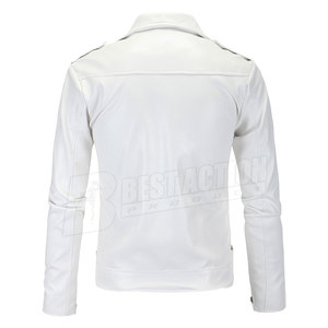 Chaqueta de cuero genuino para hombre Chaqueta de cuero transpirable ajustada para hombre Chaqueta de cuero de moda para hombre - Product Image 2