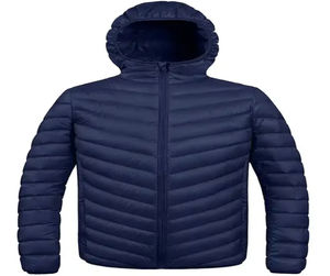Wholesale Good Quality Men's <b>Packable</b> Puffer <b>Jacket</b> Hooded Winter Coat with Plus Size Feature Sportswear - Product Image 1