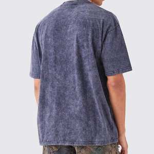 Camisetas de Algodón Peinado Grueso al por Mayor, Camisetas de Talla Grande para Hombre, Camisetas Lisas para Hombre - Product Image 6