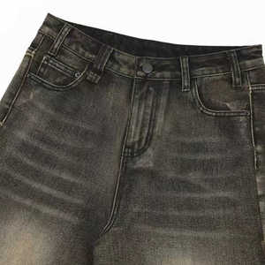 <b>shorts</b> for <b>men</b> <b>men's</b> <b>shorts</b> <b>Men's</b> Jorts Embroidered <b>Patches</b> Denim <b>Shorts</b> Raw Hem Cut Edge Summer Jean - Product Image 5