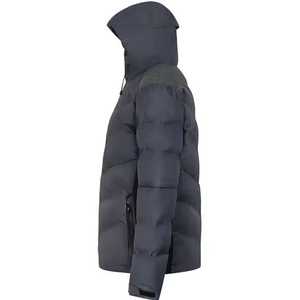 Chaqueta acolchada de alta calidad para hombre con logotipo frontal de cuello levantado de tela acolchada termosellada con túnel - Product Image 2