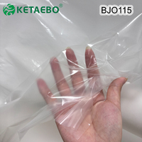 KETAEBO PO Polyolefin Hot Melt Adhesive Film Lem Gulung Dua Sisi Tahan Suhu Tinggi Tahan Bahan Kimia Daya Rekat Kuat untuk Hiasan Pakaian