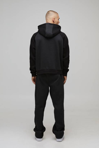 Ensemble de survêtement deux pièces pour homme, sweat-shirt et pantalon de survêtement décontracté de haute qualité, logo personnalisé, tissu épais - Product Image 5