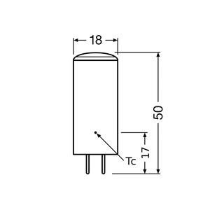 สำหรับ OSRAM 4W LED หลอดไฟปากกา GY6.35 470lm 12V 2700K ใส - Product Image 3
