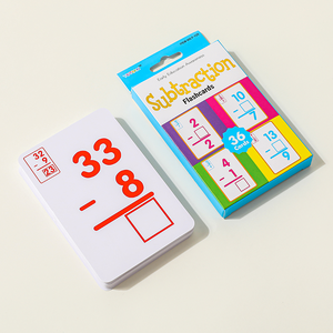 Tarjetas Cognitivas para Niños, Aritmética, Educación Temprana, Empaque Colorido con Lámina Dorada, Ayuda Didáctica de Matemáticas - Product Image 4