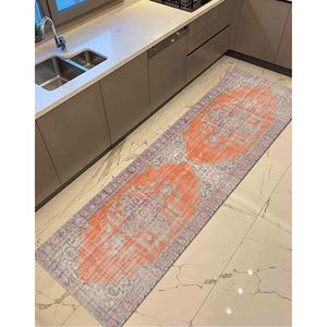 Tapis imprimé au design persan : Luxe, fin, lavable en machine, moderne, tapis en chenille - Product Image 3