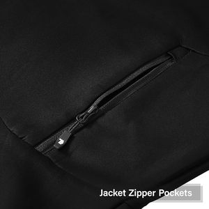 Tissu respirant de qualité supérieure, survêtement deux pièces pour hommes, sweat à capuche et pantalon de survêtement à fermeture éclair complète avec logo et marque personnalisés - Product Image 4