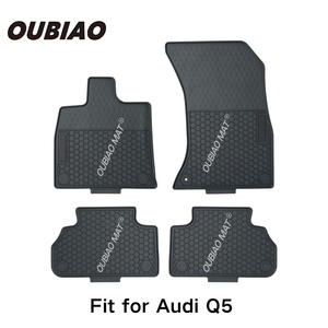 Tappetini Auto Speciali per <span class=keywords><strong>Audi</strong></span> <span class=keywords><strong>Q5</strong></span> <span class=keywords><strong>2017</strong></span>-, Impermeabili in PVC, Spessore 10mm, Set Completo 4 Pezzi, Resistenti all'Usura, Inodori, Per Tutte le Stagioni - Product Image 2