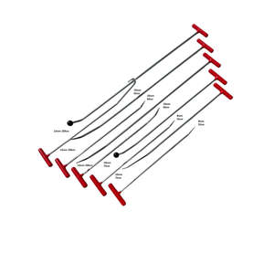Arklow 10-Piece White Steel Paintless Dent <b>Puller</b> Repair Rod Set with 2 Interchangeable Tips - Product Image 3