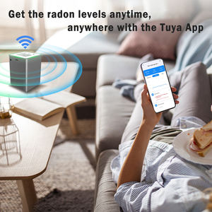 LCD 화면이 있는 스마트 디지털 라돈 감지기 펄스 이온 챔버 센서 Bq/M3 Pci/L 라돈 테스터 가정용 공기 토양 물 모니터링 - Product Image 4