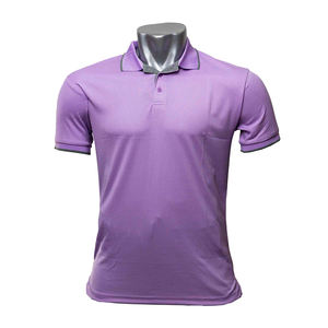 Polo en tricot gaufré pour hommes confortable toute la journée avec tissu qui évacue l'humidité et design extensible parfait pour le sport décontracté - Product Image 6