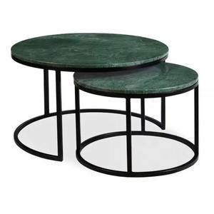 Juego de mesa de centro de mármol de lujo moderno nórdico, muebles anidados con Base de Metal para el hogar, apartamento, oficina, Bar, sala de estar - Product Image 1