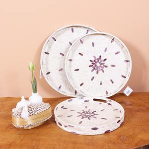 Bandeja de Nácar Lacado de Alta Calidad, Bandejas con Incrustaciones de Hueso Mosaico Hechas en Vietnam, Venta al por Mayor de Alta Calidad - Product Image 4