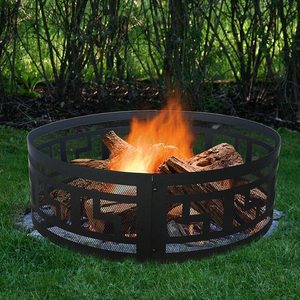 Top Qualité Pique-Nique En Métal Fire Pit Anneau Forme Personnalisée En Plein Air Découpé Au Laser Motif En Métal Fire Pit Anneau Décoratif Maison Jardin Utilisation - Product Image 4