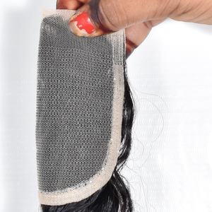 4*4 Closure Wholesale 100% Vietnamien Raw Body Straight Cheveux de couleur naturelle Femmes noires cuticule aligné tissage Trame de cheveux humains - Product Image 1