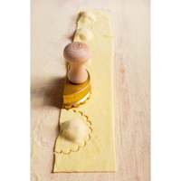 Tampon Ravioli et Pâtes MEZZALUNA Professionnel en Laiton et Bois Naturel-SARA