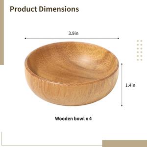 Cuenco de madera Natural Premium para decoración del hogar plato de centro de mesa rústico elegante para sala de estar y cocina - Product Image 2