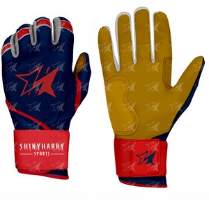 Guantes de bateo de béisbol de piel de oveja personalizados Guantes de bateo profesionales Guantes juveniles con logotipo personalizado - Product Image 4