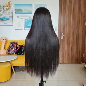 Super Double Drawn Bone Straight Wig Vietnamese Raw Human Hair Wholesale Price