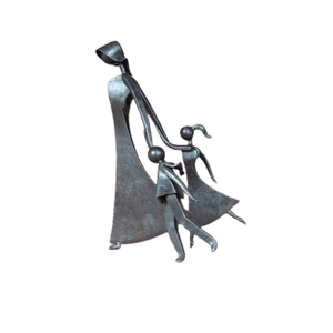 รูปปั้นสำหรับผู้ชายตกแต่งบ้านงานหัตถกรรมศิลปะรูปปั้นเล่นโยคะทำจากอลูมิเนียมโลหะแบบทันสมัยสีดำ - Product Image 4