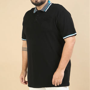 Polo de algodón de talla grande de alta calidad para hombre, logotipo personalizado y diseño de impresión, Polo de talla grande para hombre - Product Image 5