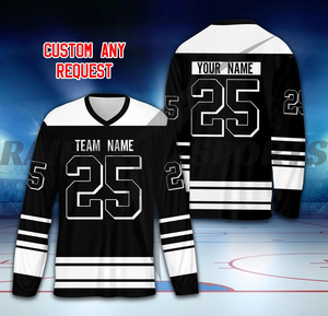 2025 Premium Quality Factory Wholesale Custom Breathable Printed Ice Hockey Uniforms Set Customized Design Team <b>Name</b> 100% - Product Image 1