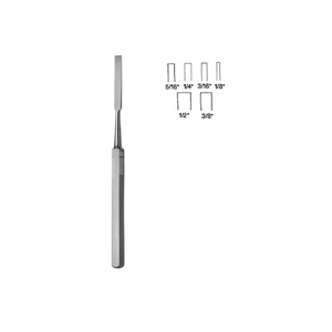 Precio de fábrica al por mayor cinceles óseos HOKE Osteotome 5-1/2 "Gubias curvas Stille instrumentos quirúrgicos ortopédicos CE ISO LIVERFORT - Product Image 6
