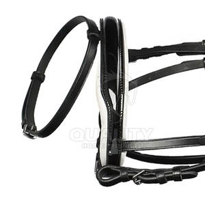 Bride de cheval fabriquée au Pakistan, la conception rembourrée douce offre un contrôle doux et une bride de cheval confortable - Product Image 4