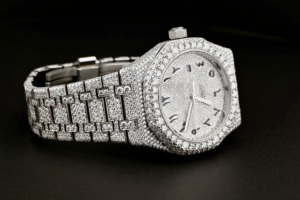 Luxury Fashion Handmade VVS Clarity Lab Grown Diamond <b>Watch</b> Fully Iced Out <b>Wrist</b> <b>Watch</b> at Affordable Price - Product Image 6