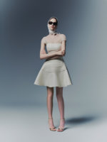 Robe Mini A-Line Vintage Florale Ivoire Respirante UNBOUND - Luxe du Vietnam