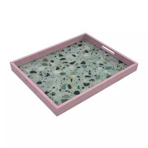 ถาดเสิร์ฟไม้ MDF ทรงสี่เหลี่ยมผืนผ้า ดีไซน์ทันสมัย เป็นมิตรกับสิ่งแวดล้อม ใช้กับเครื่องล้างจานได้ เหมาะสำหรับงานเลี้ยง - Product Image 6