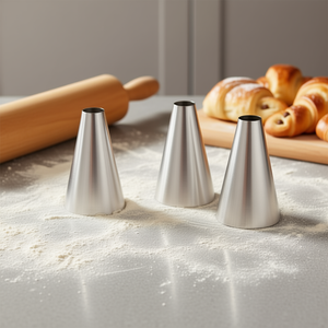 Juego de 3 Moldes de Acero Inoxidable Pedrini (3.5x12cm) Cannoncini Mignon 0094, Herramientas para Hornear y Repostería - Product Image 3
