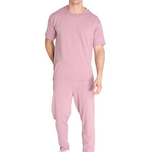 Custom Logo Printed Low MOQ Premium <b>Men</b> T Shirt and <b>Trouser</b> Set New Arrival Comfortable Wear <b>Men</b> Summer T Shirts and <b>Trouser</b> - Product Image 1