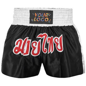 Pantalones cortos de Muay Thai para hombre al por mayor personalizados de alta calidad 100% poliéster ropa de artes marciales para boxeo para adultos - Product Image 5