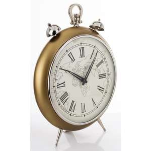 Luxury Gold <b>Clock</b> With Footed Base Wholesale Desk <b>Clocks</b> Promotional Business Gift Ideas Decorative Alarm <b>Clock</b> <b>Bedside</b> Tabletop - Product Image 5