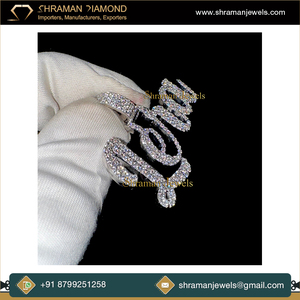 สร้อยคอเงิน925ออกแบบได้ตามต้องการสำหรับเด็กสร้อยคอชื่อเพชรรูปตัวอักษรประดับเพชรเก๋ไก๋ทันสมัย - Product Image 4