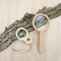 Loupe en bois décorative, idéale pour le bureau, la bibliothèque, la salle d'étude, aide à la lecture, usage quotidien, décoration de la maison, cadeau
