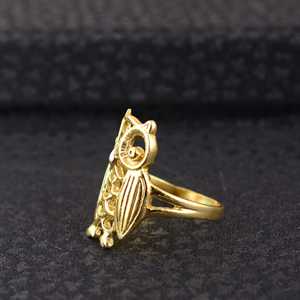 Manufacturers Hot Selling Boho Owl <b>Ring</b> Dainty Brass Jewelry Women 18K Gold Plated Animal <b>Statement</b> <b>Ring</b> for Wholesale/OEM/ODM - Product Image 3