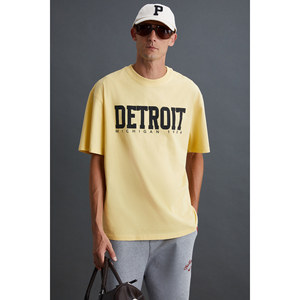 T-shirt à manches courtes pour homme GRIMELANGE ATLANTA, 100% coton, avec détails imprimés - Product Image 5