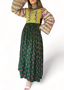 เดรสแม็กซี่สไตล์อัฟกานิสถานปักลายลูกไม้สวมใส่สบายออกแบบได้ตามต้องการขนาด - Product Image 6